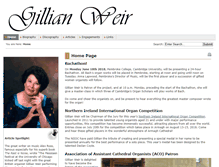 Tablet Screenshot of gillianweir.com